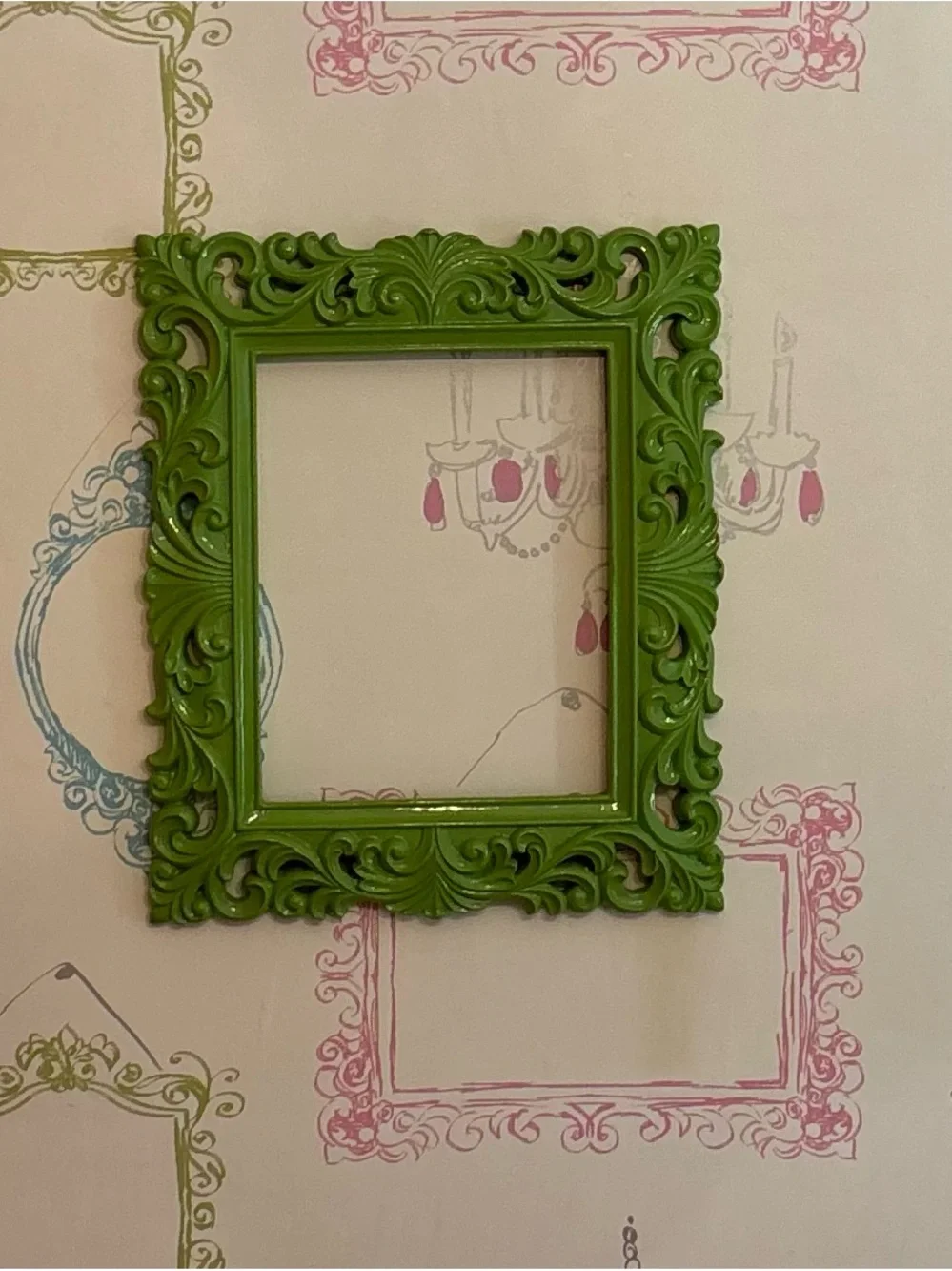 Green Ornate Decorative Wall Frame - Home Accents